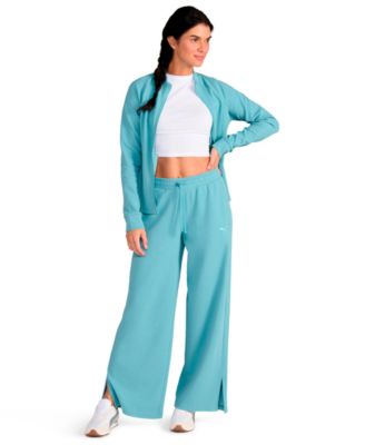 Women's Textured Knit Wide Leg Pants