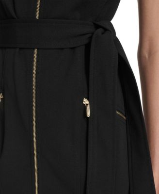 Women's Front Zipper Short Dress