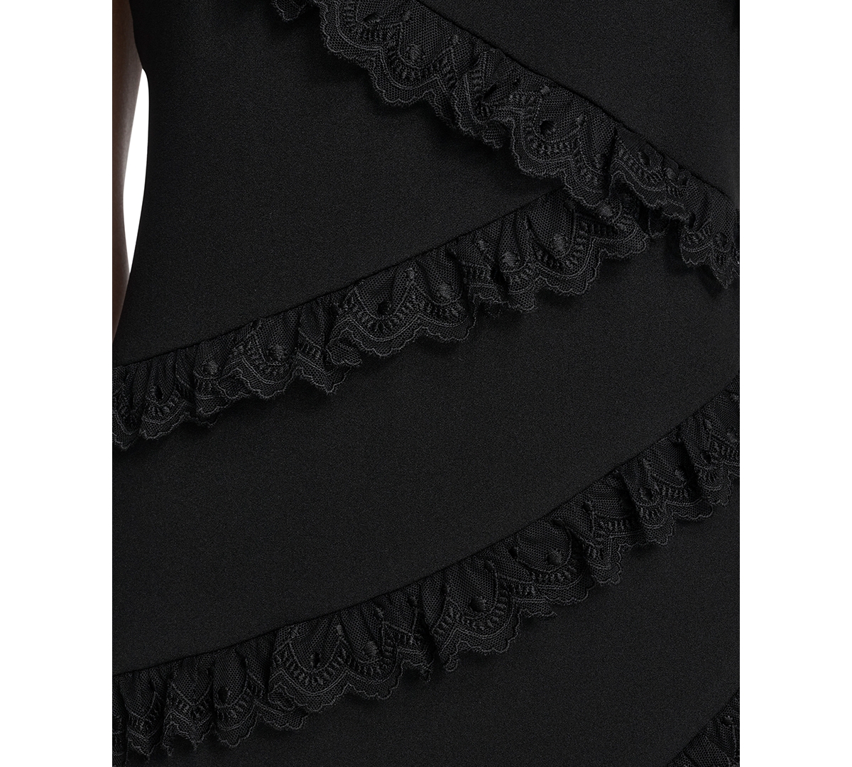 Eliza J Petite Asymmetrical Ruffle Detail Sleeveless Dress