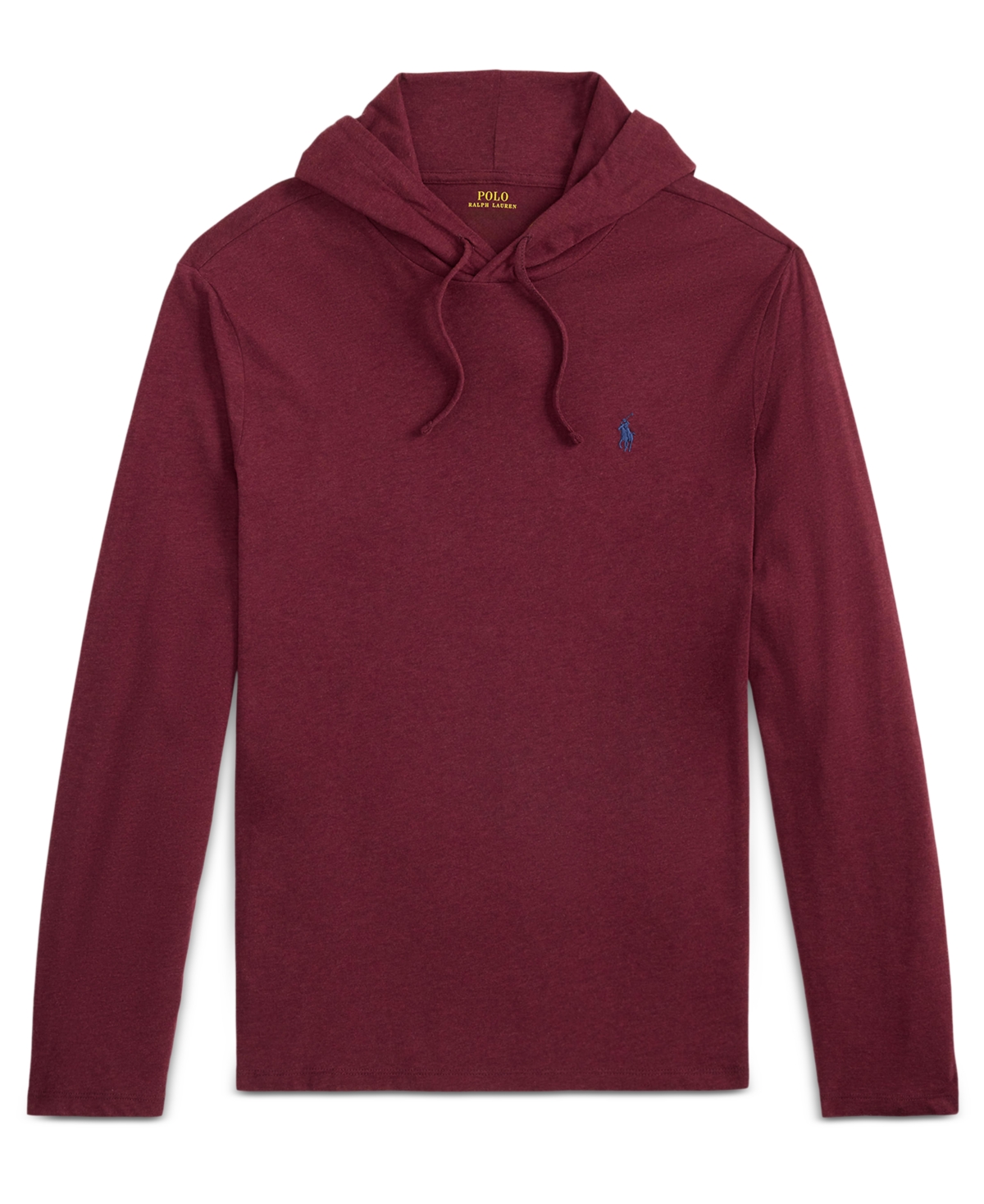 Polo Ralph Lauren Men's Jersey Hooded T-shirt In Burgundy