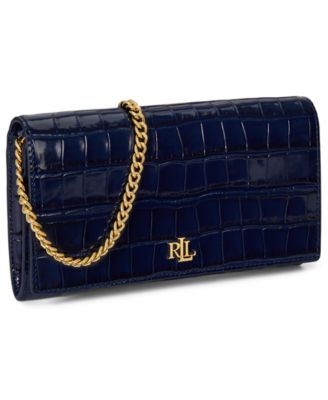 Croc-Embossed Medium Adair II Crossbody Bag