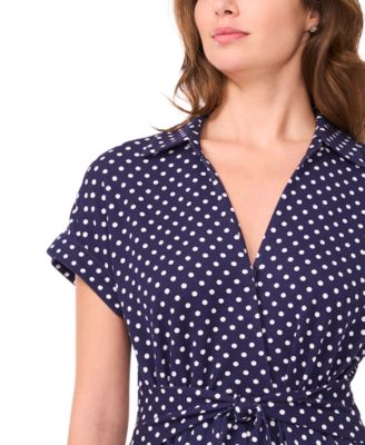 Petite Belted Midi Shirt Dress