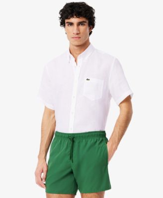 Men's Regular-Fit Logo Linen Shirt