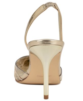 Women's Pemma Woven Slingback Stiletto Pumps