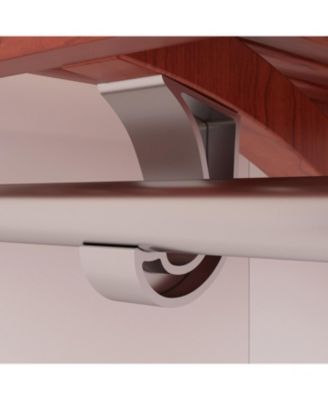 Solid Wood Walk-In Closet Organizer with 6 Drawers and Solid Wood Doors