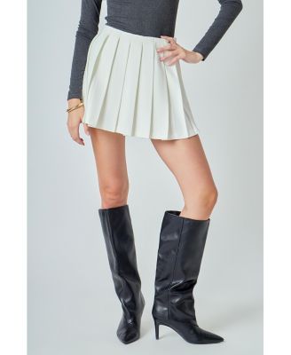 Women's Pleated Mini Skort