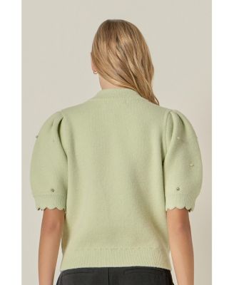 Women's Scallop Embellishment Knit