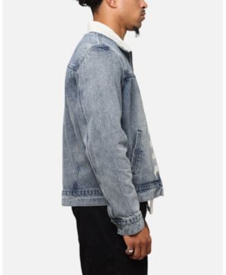 Men's Gothic Distressed Denim Jacket