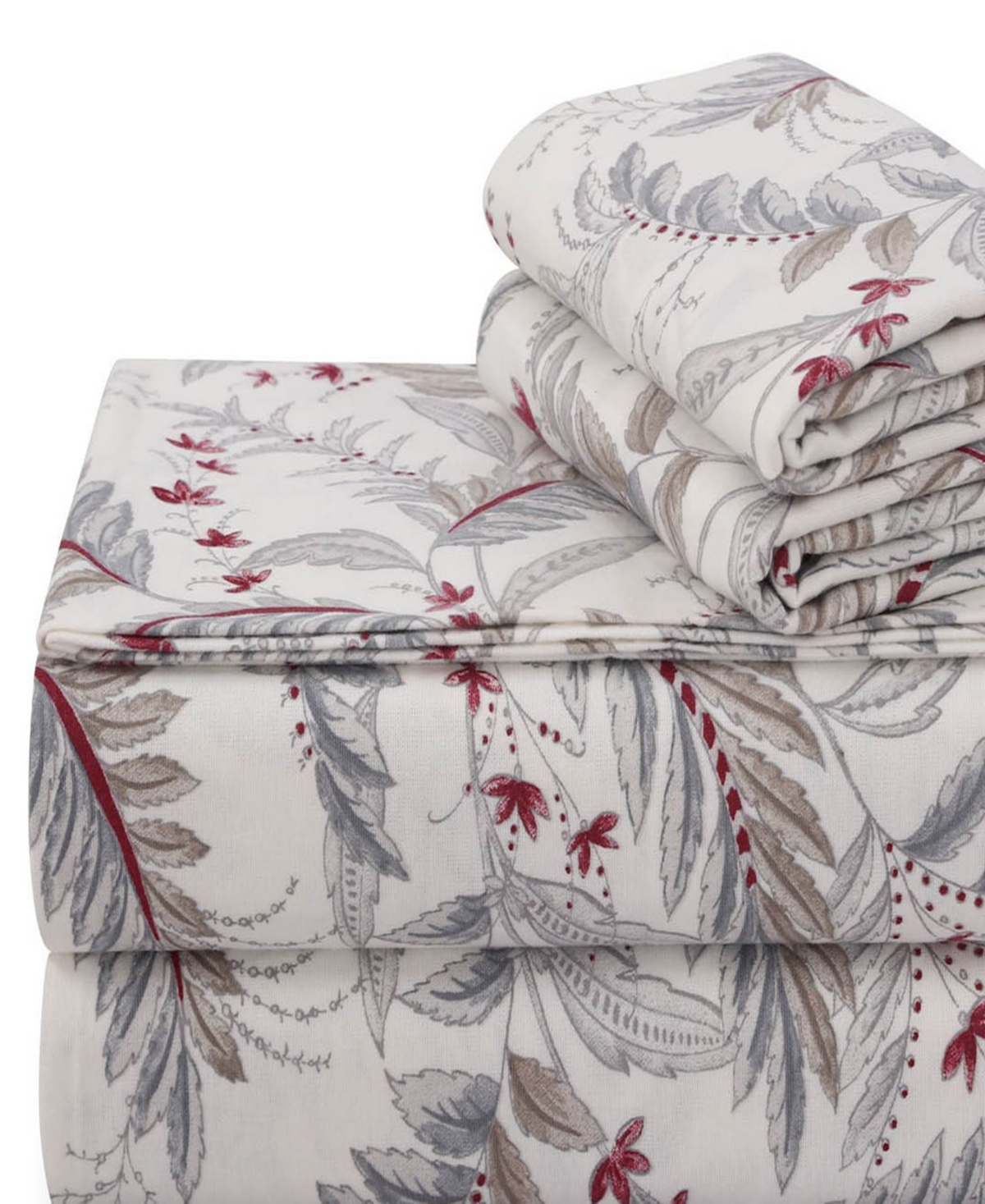 Tribeca Living Portuguese Cotton 2-pc. Pillowcase Set, King In White