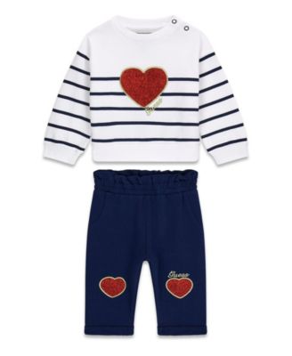 Baby Girls' Long-Sleeve Sweatshirt and Sweatpants, 2-Piece Set