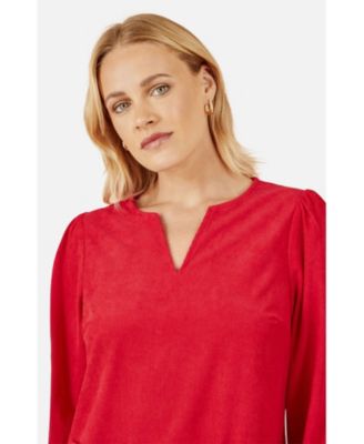 Women's Long Sleeve V-Neck Mini Dress