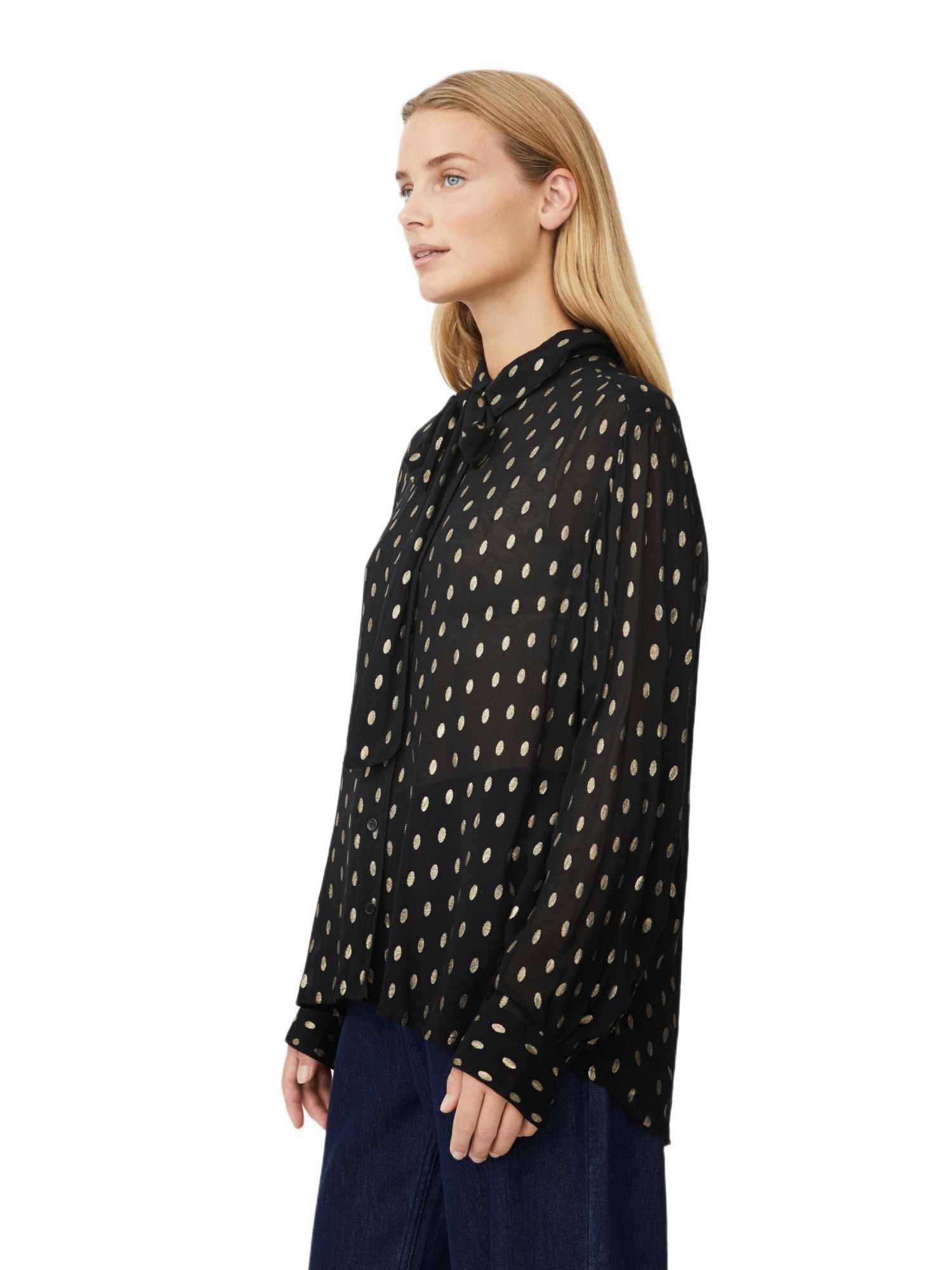 Women's MaInoria Neck Tie Shirt