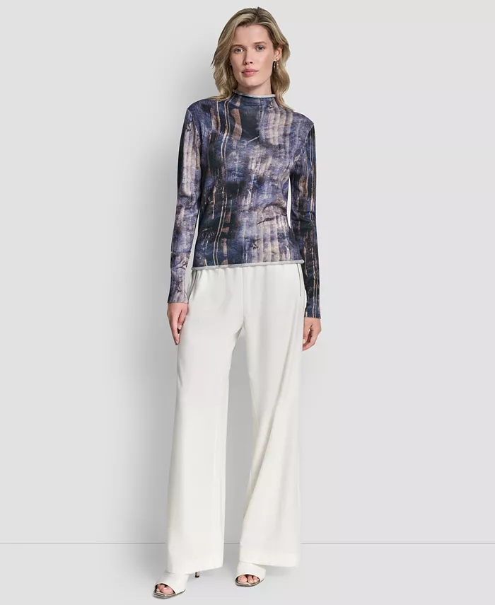 Women's Printed Long Sleeve Sweater - thumbnail 9
