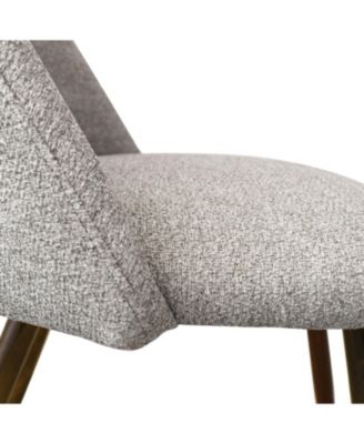 Modern 5-Piece Glass Top Dining Set for Small Spaces, 39.4'' Round Table with Fabric Chairs for Kitchen or Apartment-Maison Boucle