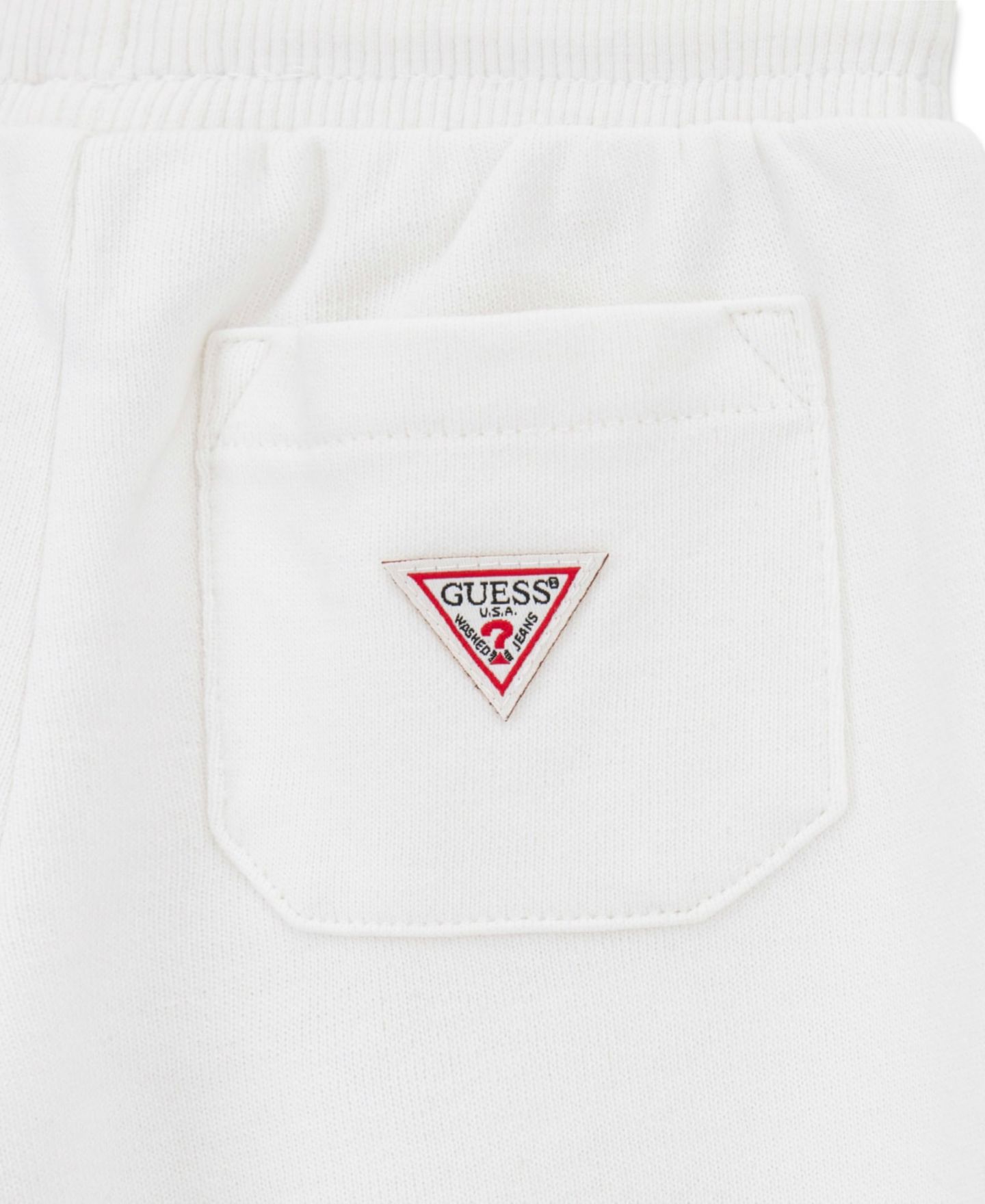 Детский комплект Guess для малыша: толстовка с капюшоном и спортивные штаны, 2 предмета, цвет: Белый — фото 4