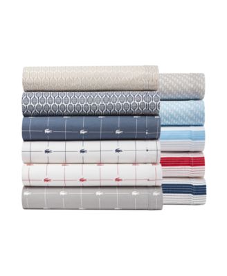 Lacoste Home Printed Cotton Percale Sheet Sets In Multi