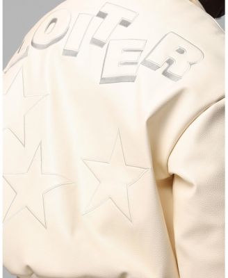 Men's Solar Pu Leather Varsity Jackets