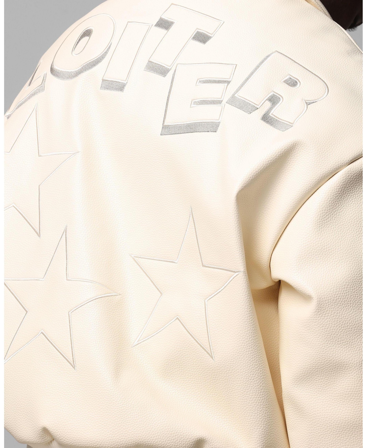 Loiter Men's Solar Pu Leather Varsity Jackets