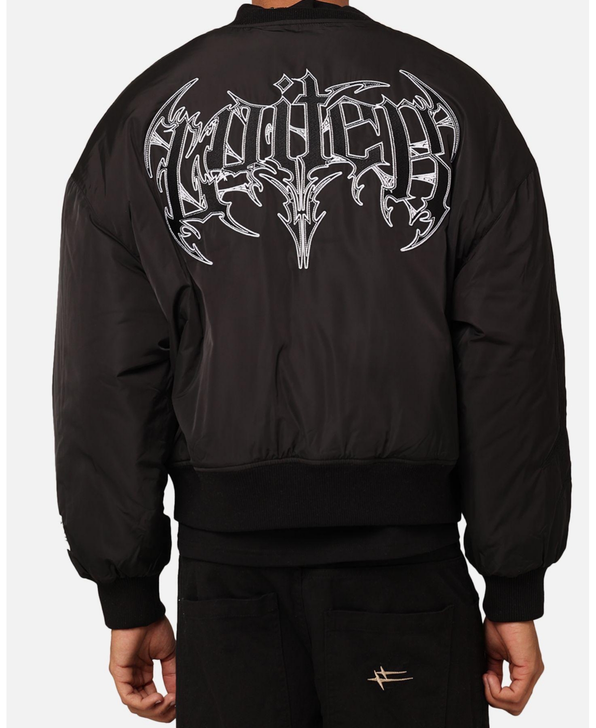 Loiter Men's Shadow Cropped Bomber Jacket