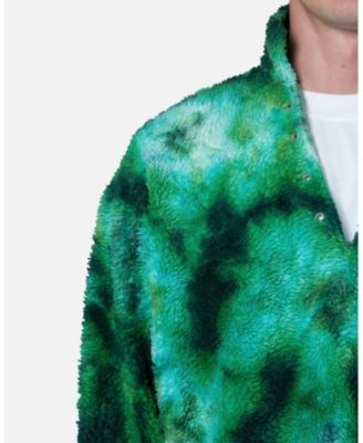 Men's Tie Dye Sherpa Pullover Sweater