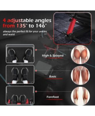 Hack Squat Leg Press Machine, 2 in 1 Adjustable Leg Exercise Workout Machine