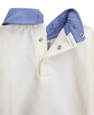 Baby Boys' Long-Sleeve Sweatshirt and Denim Pants, 2-Piece Set