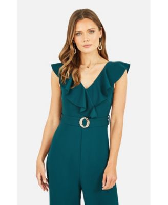 Women's Sleeveless V Neck Jumpsuit