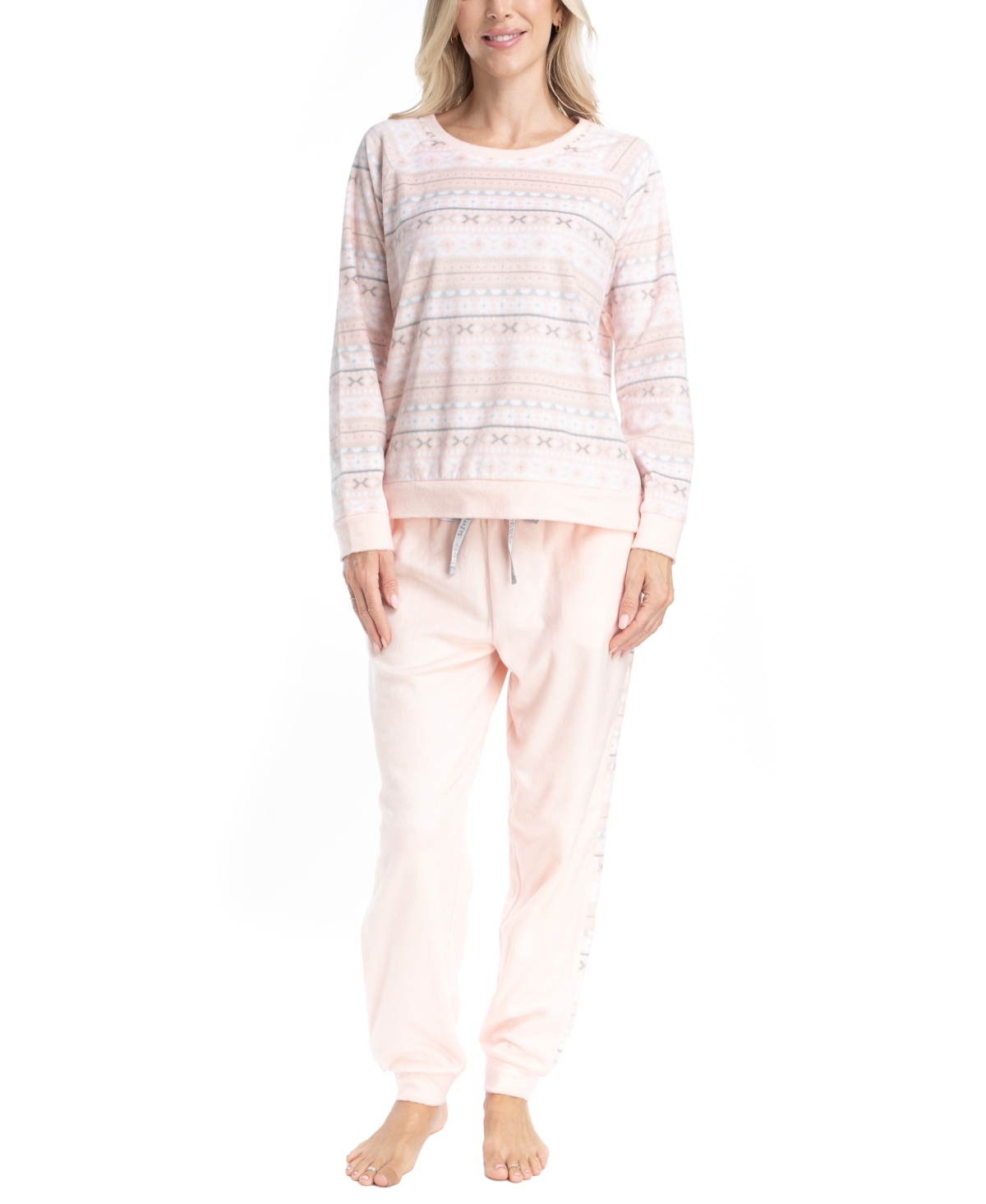 Muk Luks Likely To Lounge Pj Set In Pink