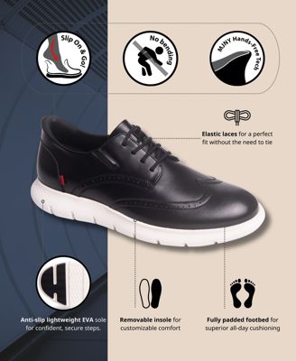 Men's Barnes Ave Hands-Free Slip On Technology Lightweight Leather Oxfords