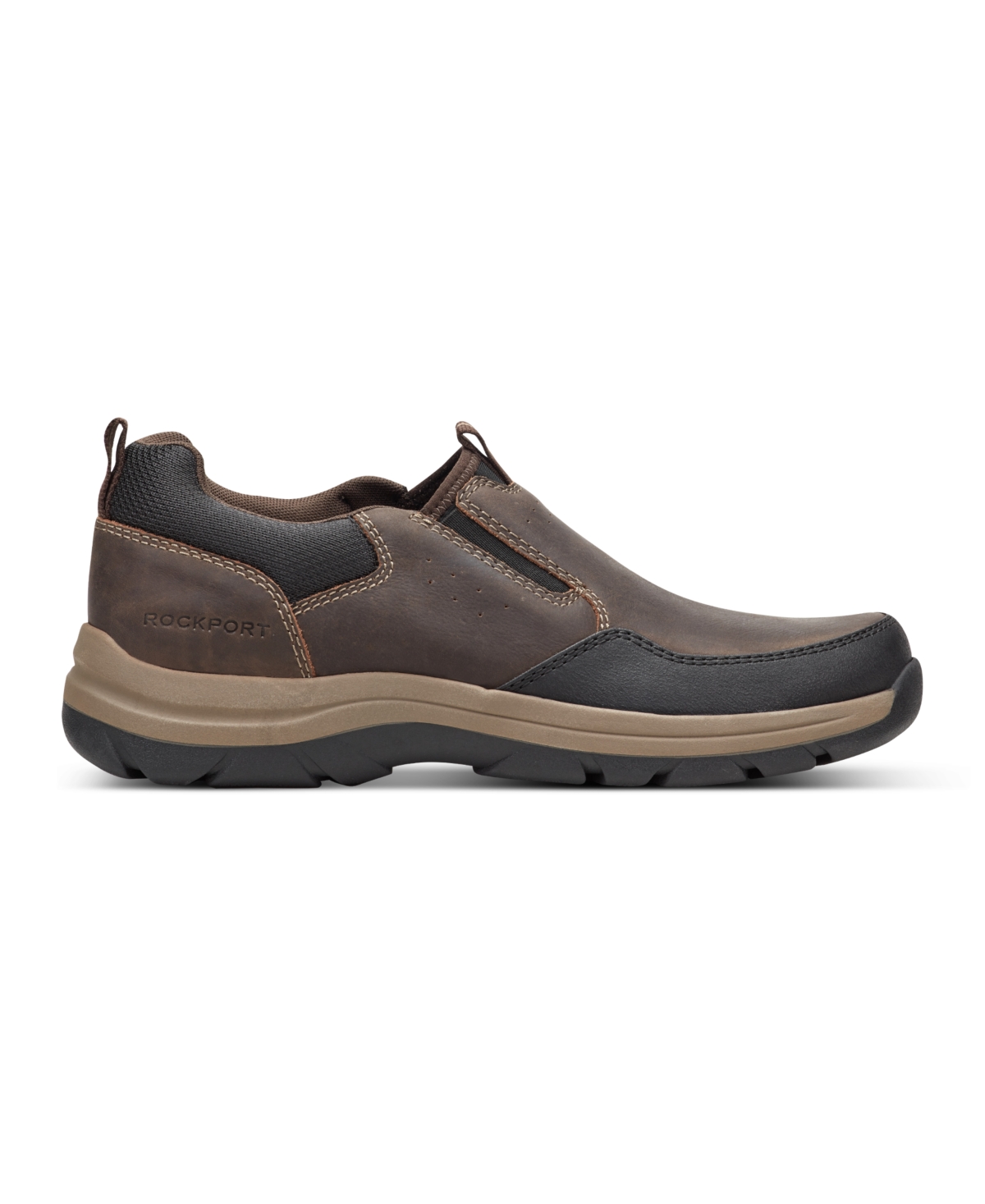 Rockport Men's Falcon Casual Round Toe Slip-on Shoes In Brown