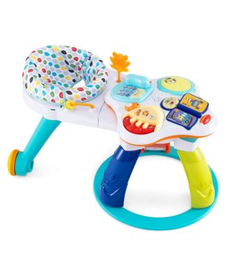 3 in 1 Baby Stationary Activity Center Walk-Around Kids Play Table Set