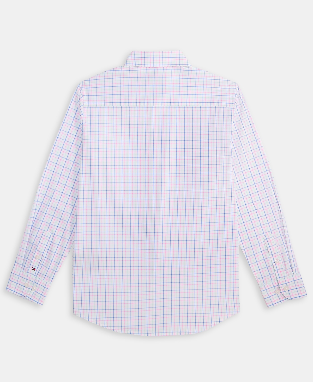 Tommy Hilfiger Boys' 8-20 Stretch Tribeca Check Dress Shirt with Tie