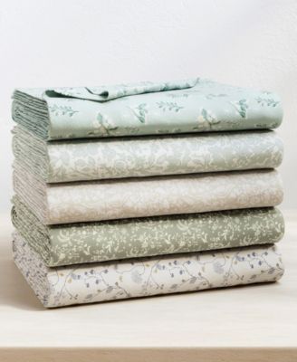 Ultra-Soft Turkish Cotton Flannel Winter Floral Print Sheet