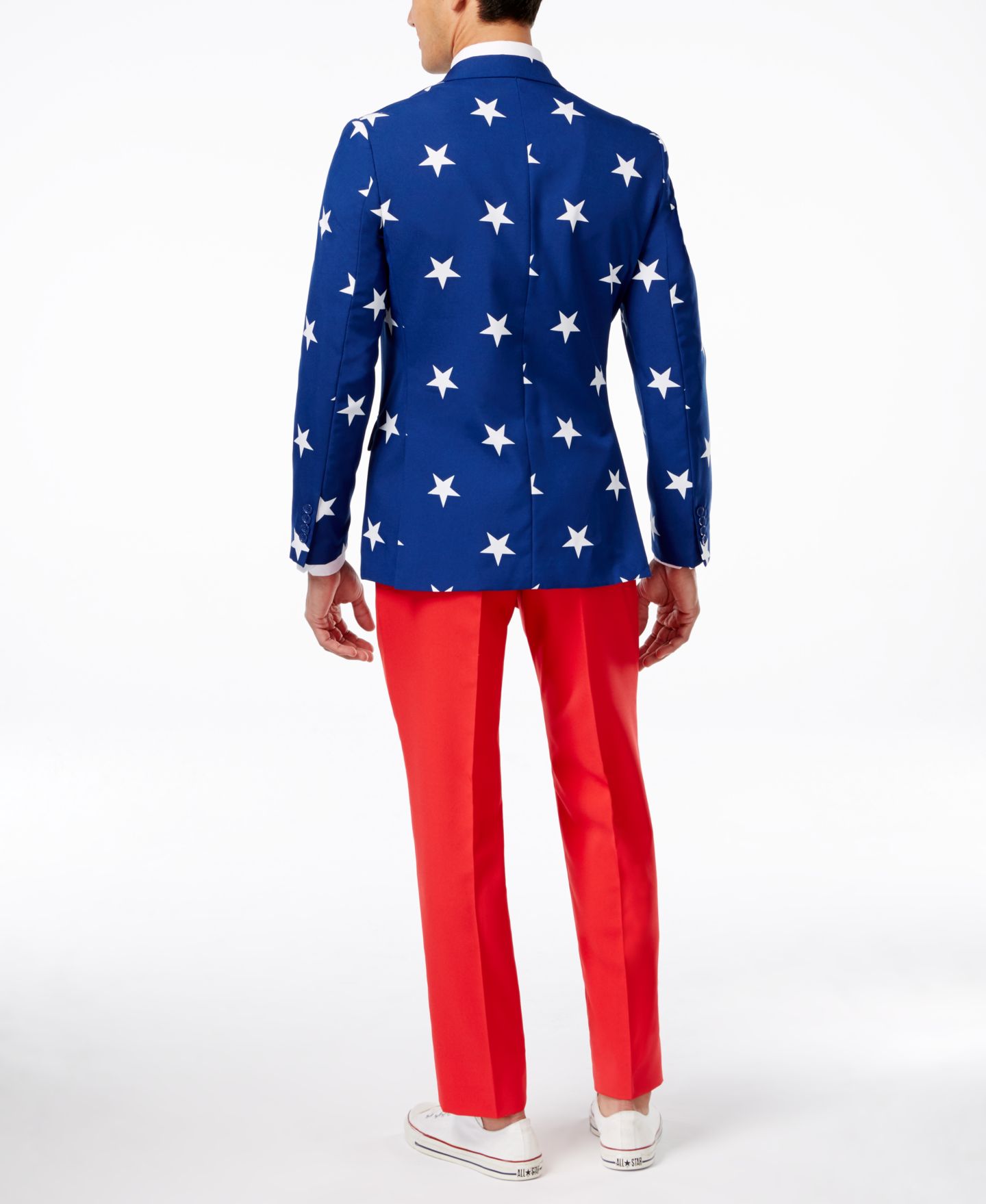 Мужской летний карнавальный костюм OppoSuits USA в американской тематике, цвет: Белый / Синий — фото 10