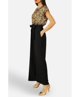 Women's Sequin Top Stretch Jumpsuit