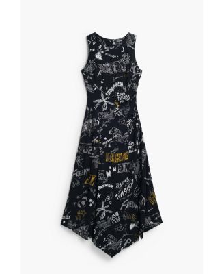 Women's Graffiti midi dress