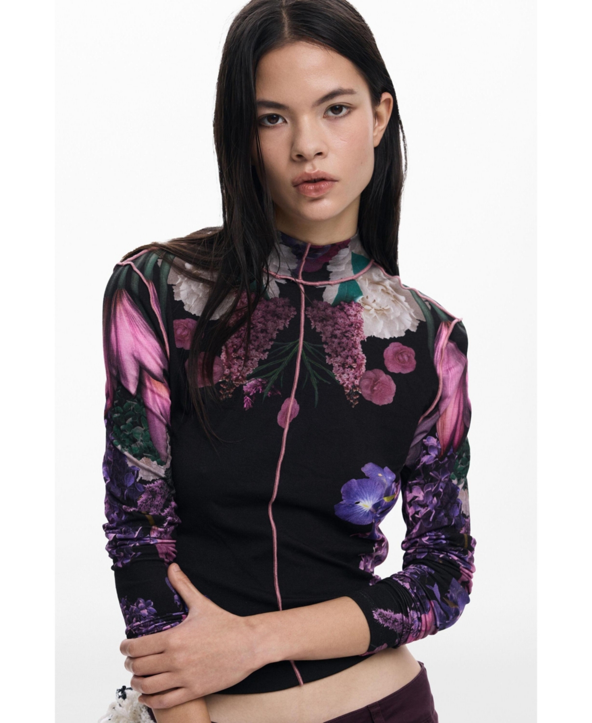 Desigual Women's Mirror flowers T-shirt