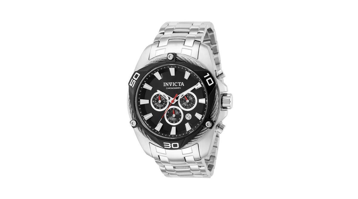 Invicta Men's Bolt Quartz Chronograph Black Dial Watch