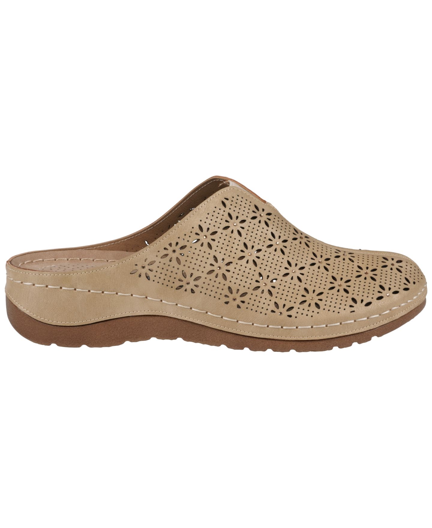 Женские сабо GC Shoes Vale Wedge Mules, цвет: Бежевый — фото 2