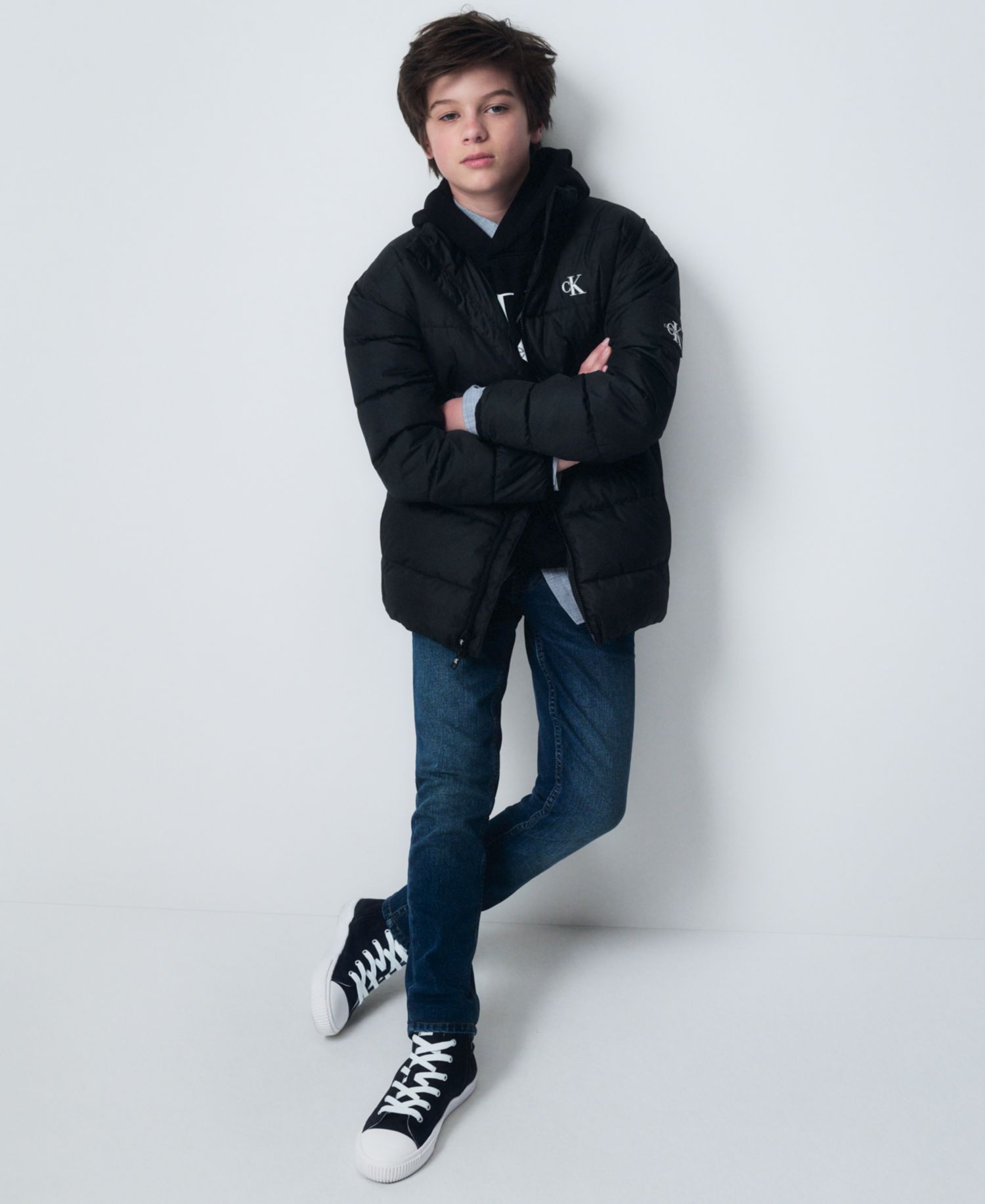 Big Boys Slim-Fit Denim five-pocket Jeans