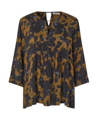 Women's MaDurion 3/4 Sleeve Draped Blouse