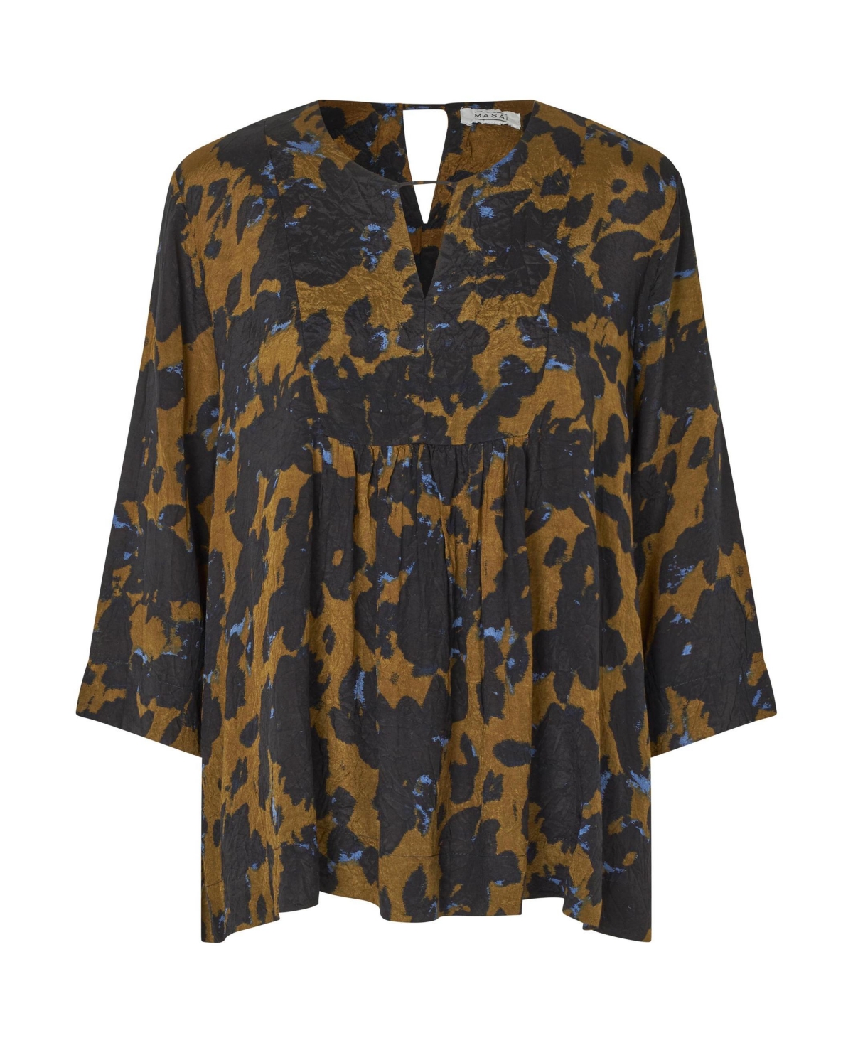 Masai Copenhagen Women's MaDurion 3/4 Sleeve Draped Blouse