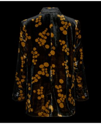 Women's MaJaxi Velour Floral Print Blazer