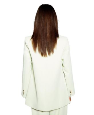 Women's Runway Collarless Boxy Blazer