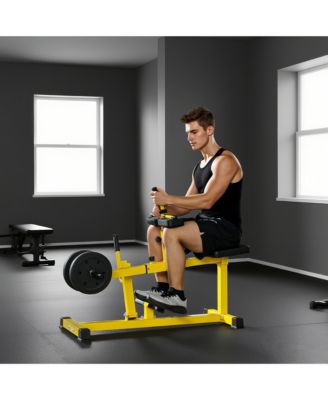 Seated Calf Raise Thighs Lower Leg Exercise Machine for Home Gym,