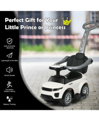 3 In 1 Ride on Push Car Toddler Stroller Sliding Car with Music