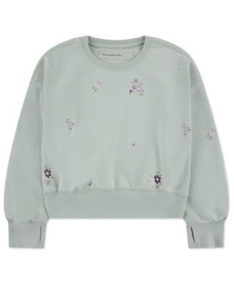 abercrombie kids - Girls' Logo Print Crewneck Sweater