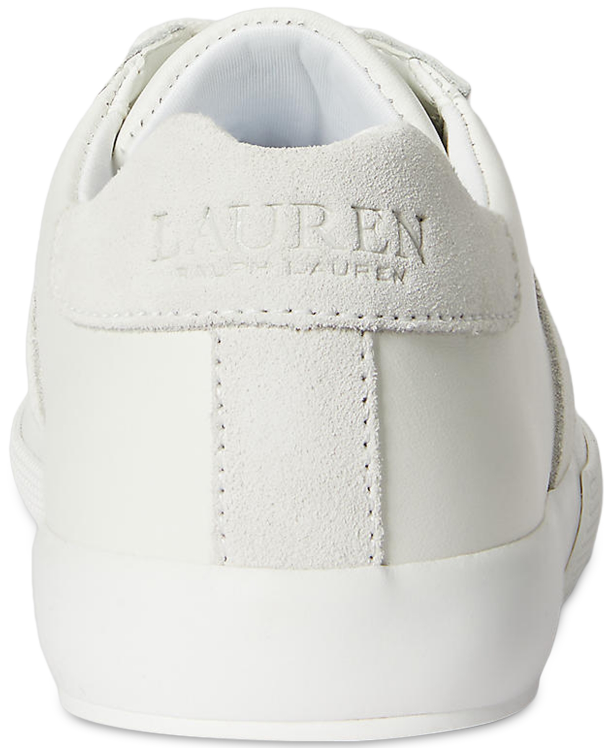 Ralph Lauren Women's Braylee Round Toe Sneakers In White