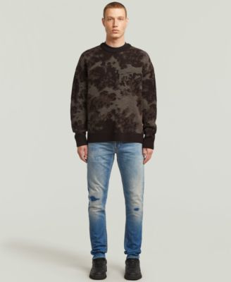 Men's Camo Jacquard Knit Sweater