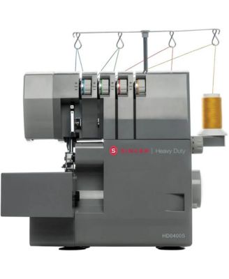 Heavy Duty Serger Sewing Machine with Metal Frame - Gray